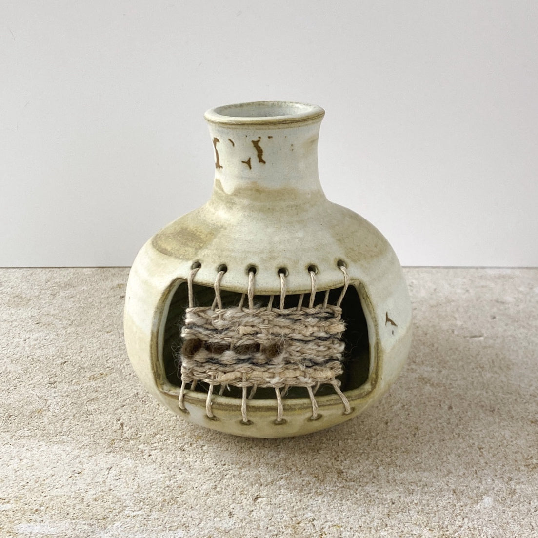 Vase with Mini Tapestry