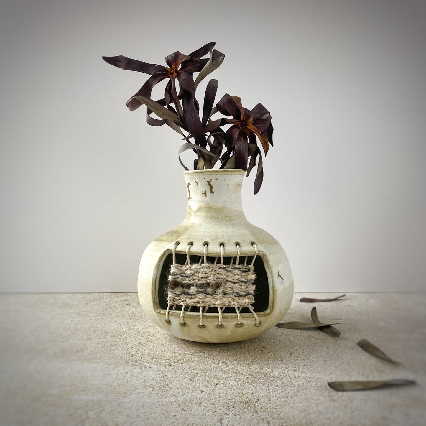 Vase with Mini Tapestry